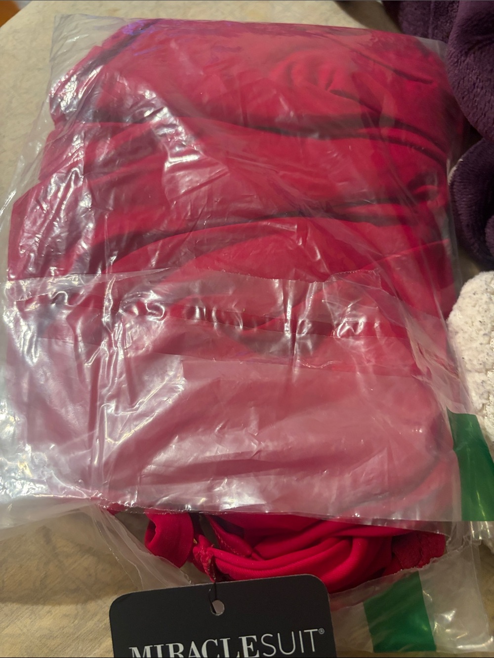Miraclesuit Rock Solid Aphrodite one-piece swimsuit in Grenadine Red, size US 14 - Picture 2 of 2